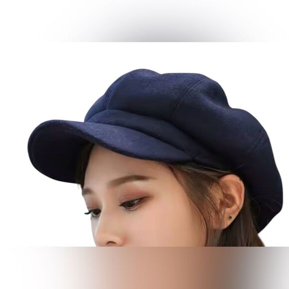 111 DARK BLUE NEWSBOY CAP - Picture 1 of 1